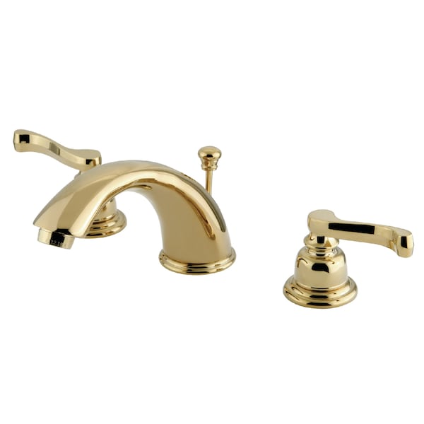 Widespread Bathroom Faucet, Polished Brass